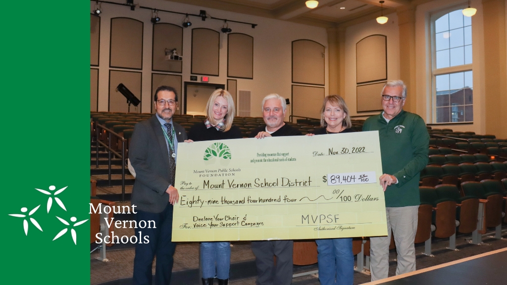 Mount Vernon Public Schools Foundation donation photo