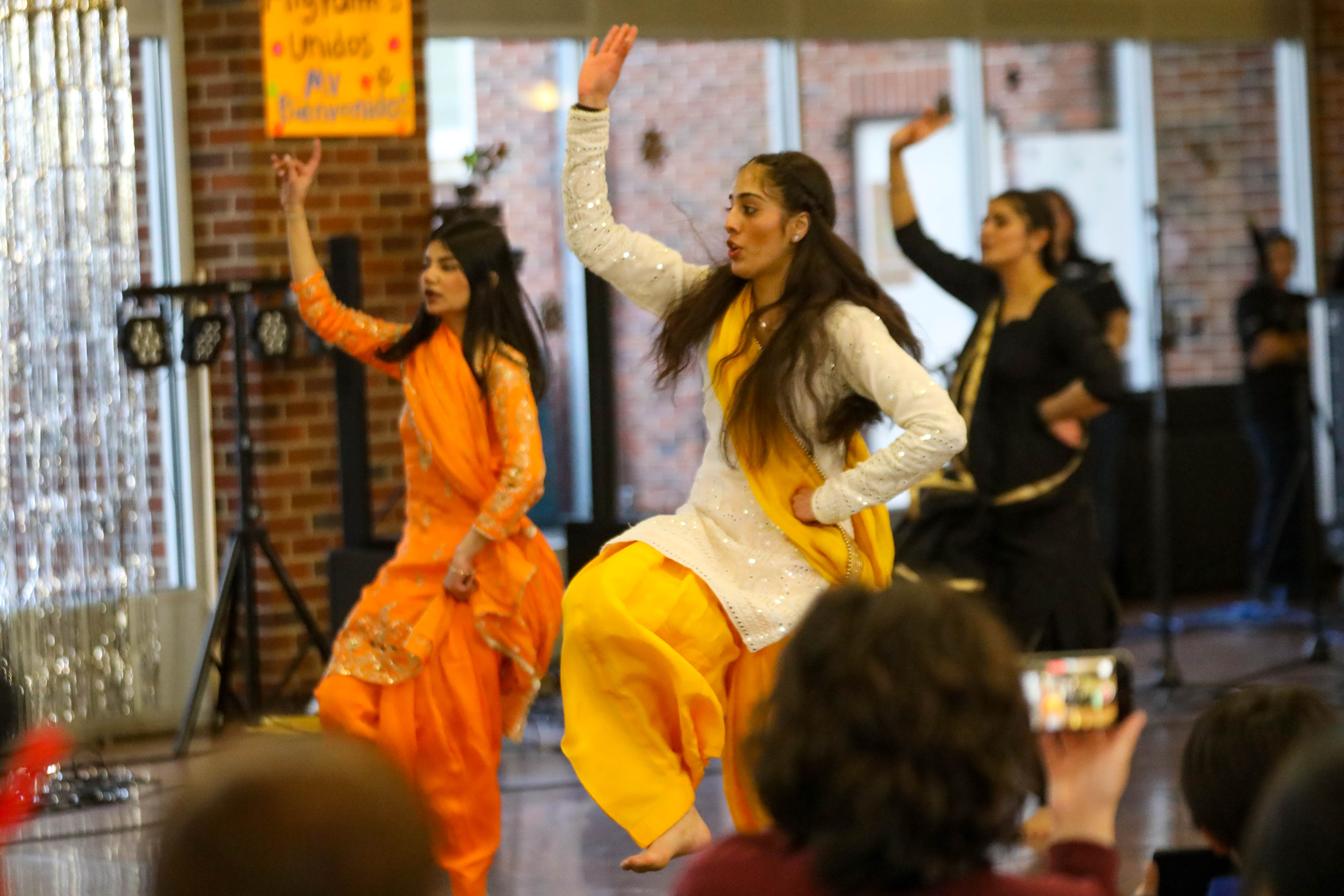 Students dancing traditional dances