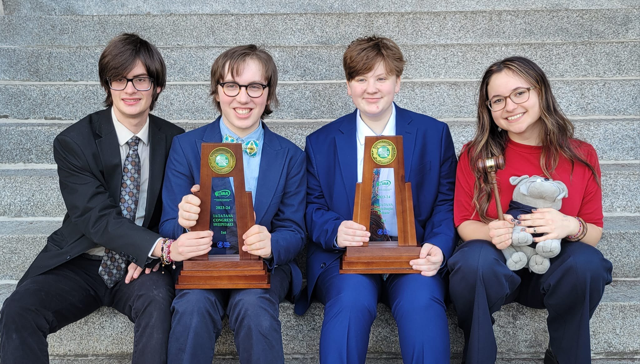 Students at Debate tournament