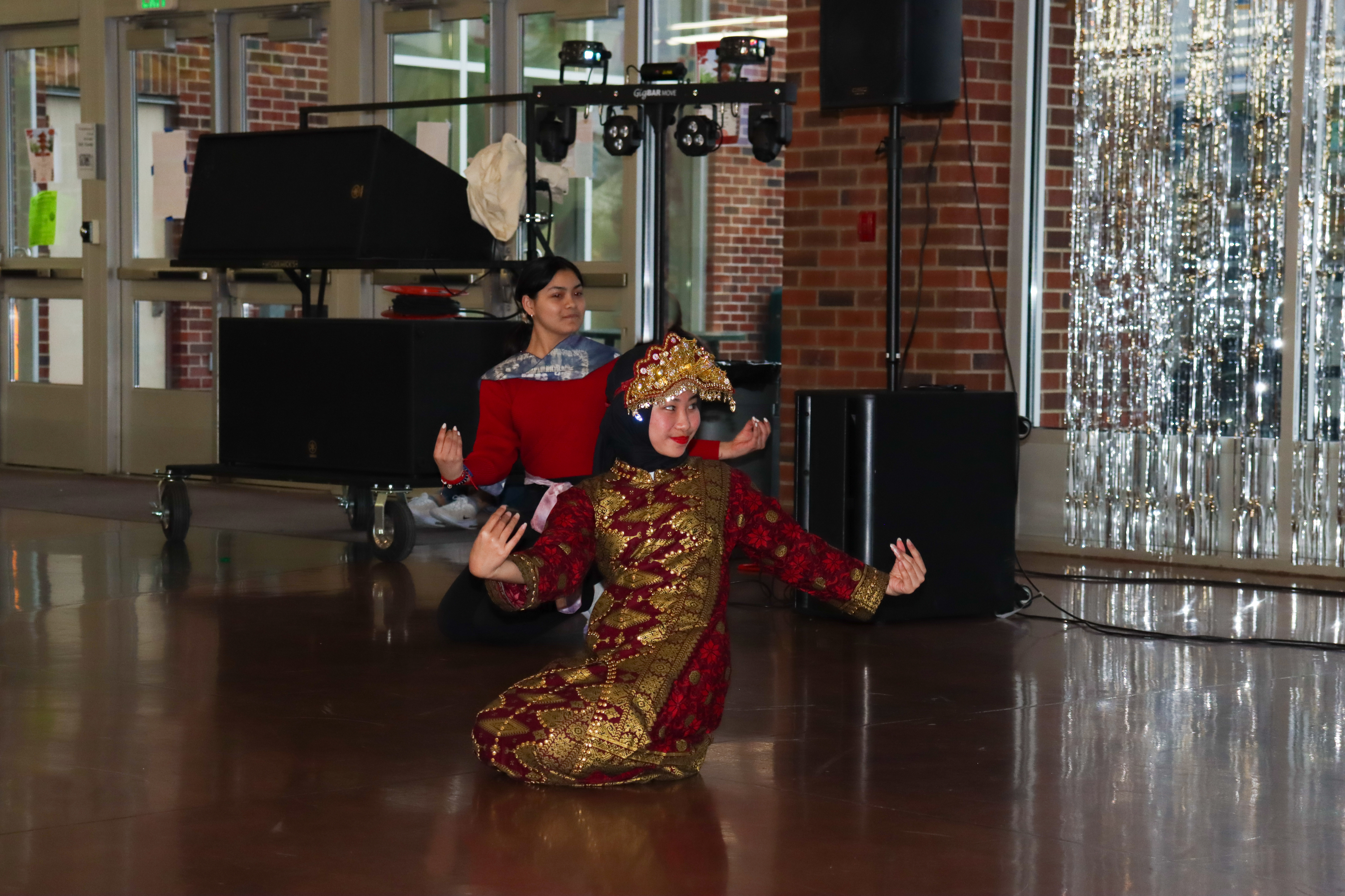 Students dancing traditional dances