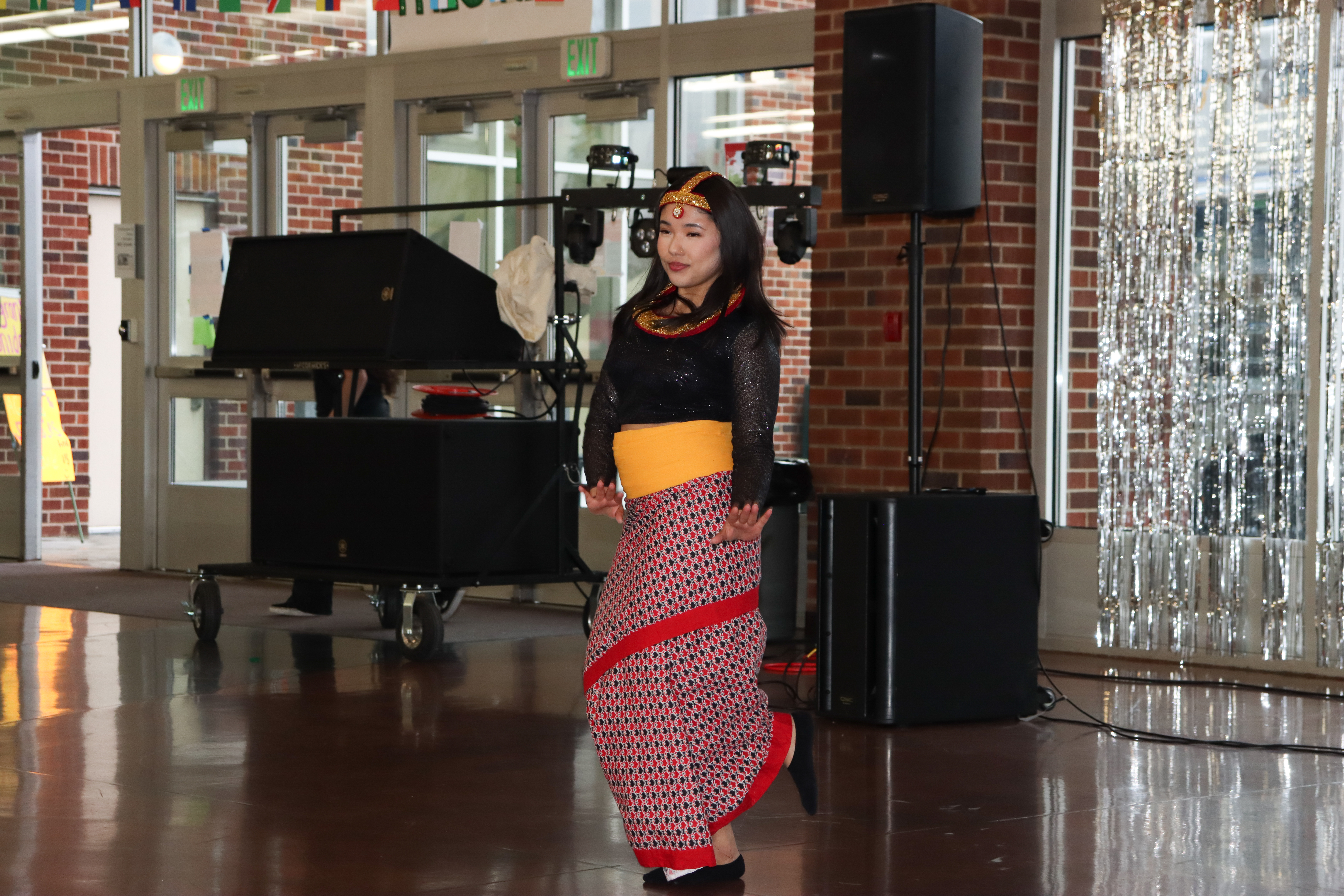 Students dancing traditional dances