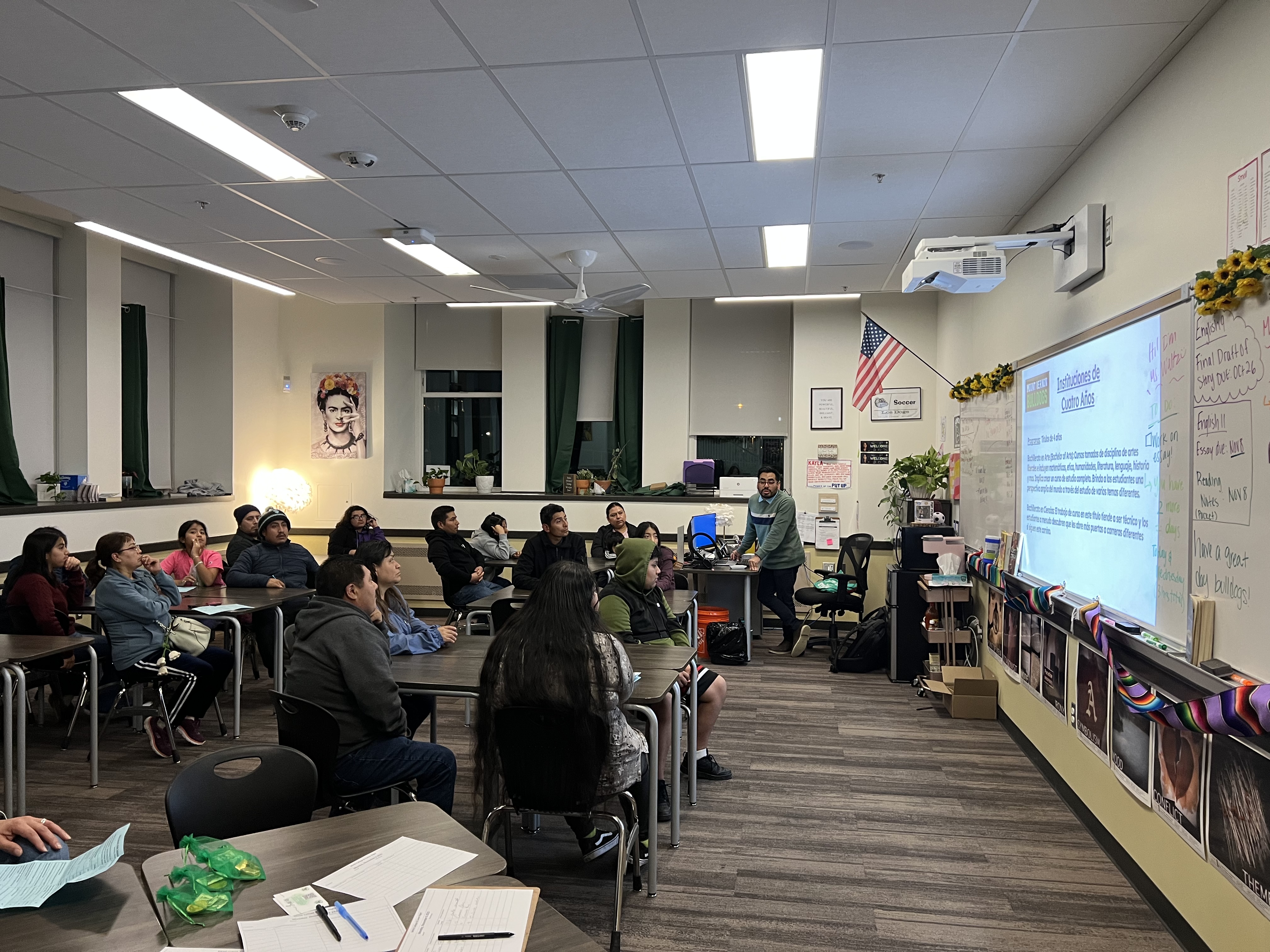 college and career night attendees