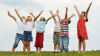 Photo of children in a field