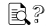 Graphic of paper with question mark
